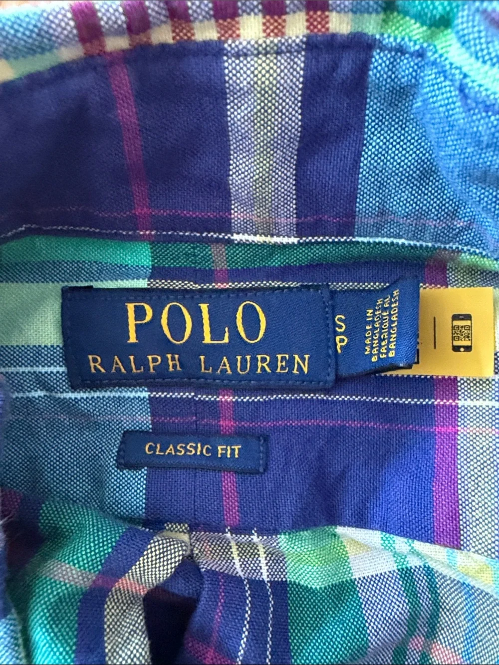 Polo Ralph Lauren Multicolor Plaid Button-Down Shirt - Green/Blue/Yellow